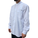 Hakim Yaka  %100 Pamuk Gömlek - Beyaz